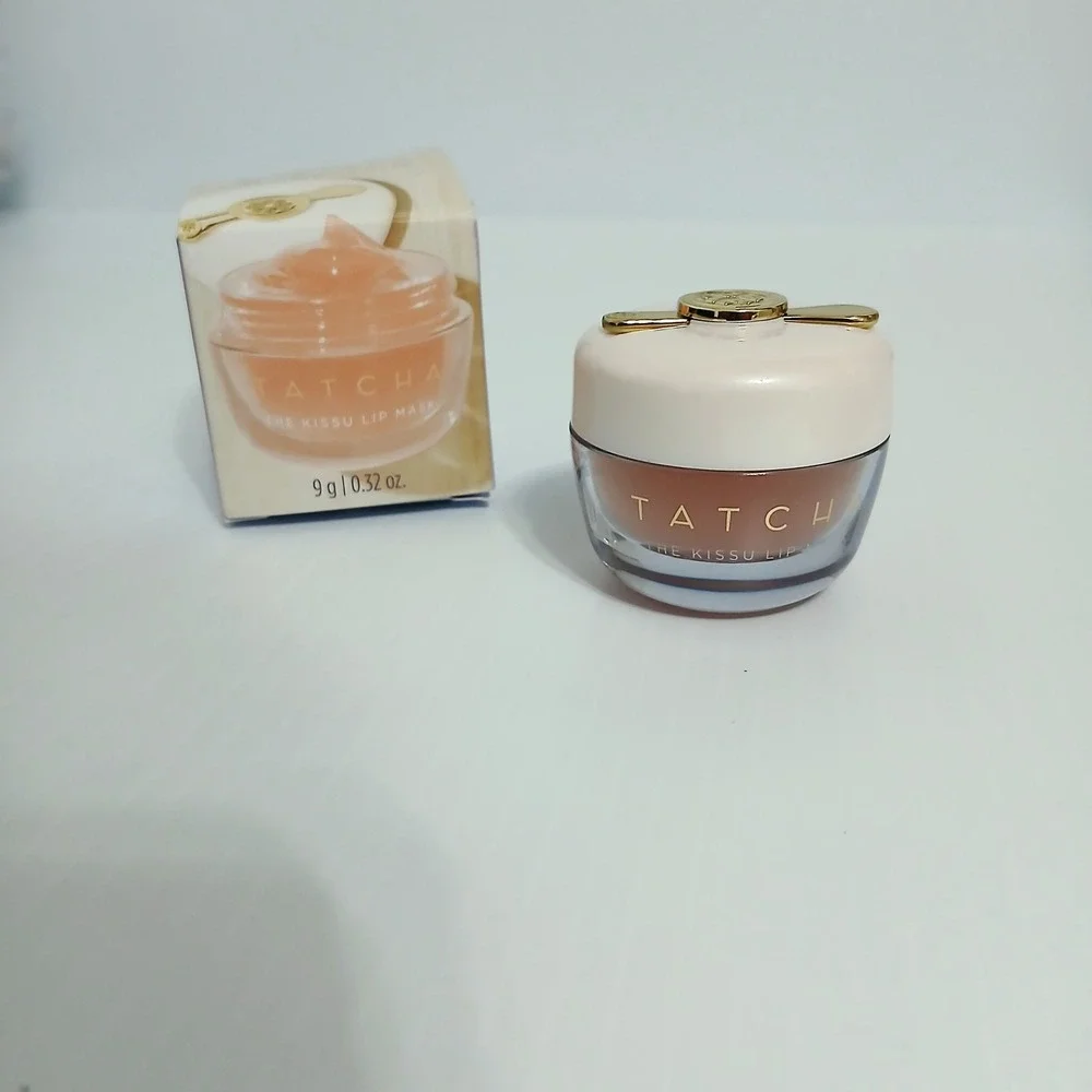 Tatcha The Kissu Lip Mask Japanese Peach Jelly Treatment Hydrating Balm 0.32oz